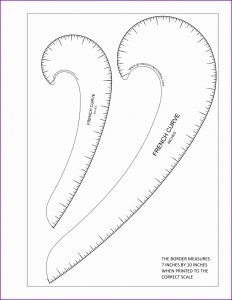 Printable Hip Curve Ruler