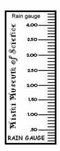 Printable Rain Gauge Ruler