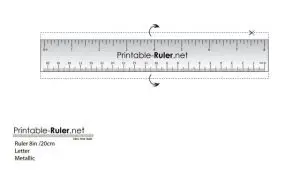 Printable Ruler 8.5 X 11