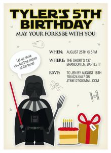 Star Wars Birthday Party Invitations Template Free