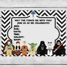 Star Wars Themed Birthday Party Invitation