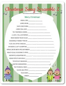 A Christmas Carol Word Scramble
