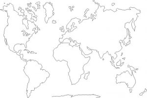 Blank Continent Map Template