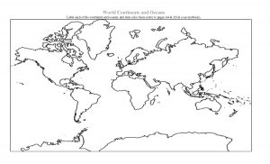 Blank Continent Maps