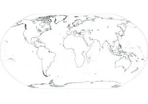 Blank Map of Continents and Oceans Worksheet