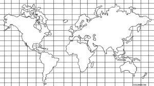 Blank Map of Continents and Oceans for Kids to Label