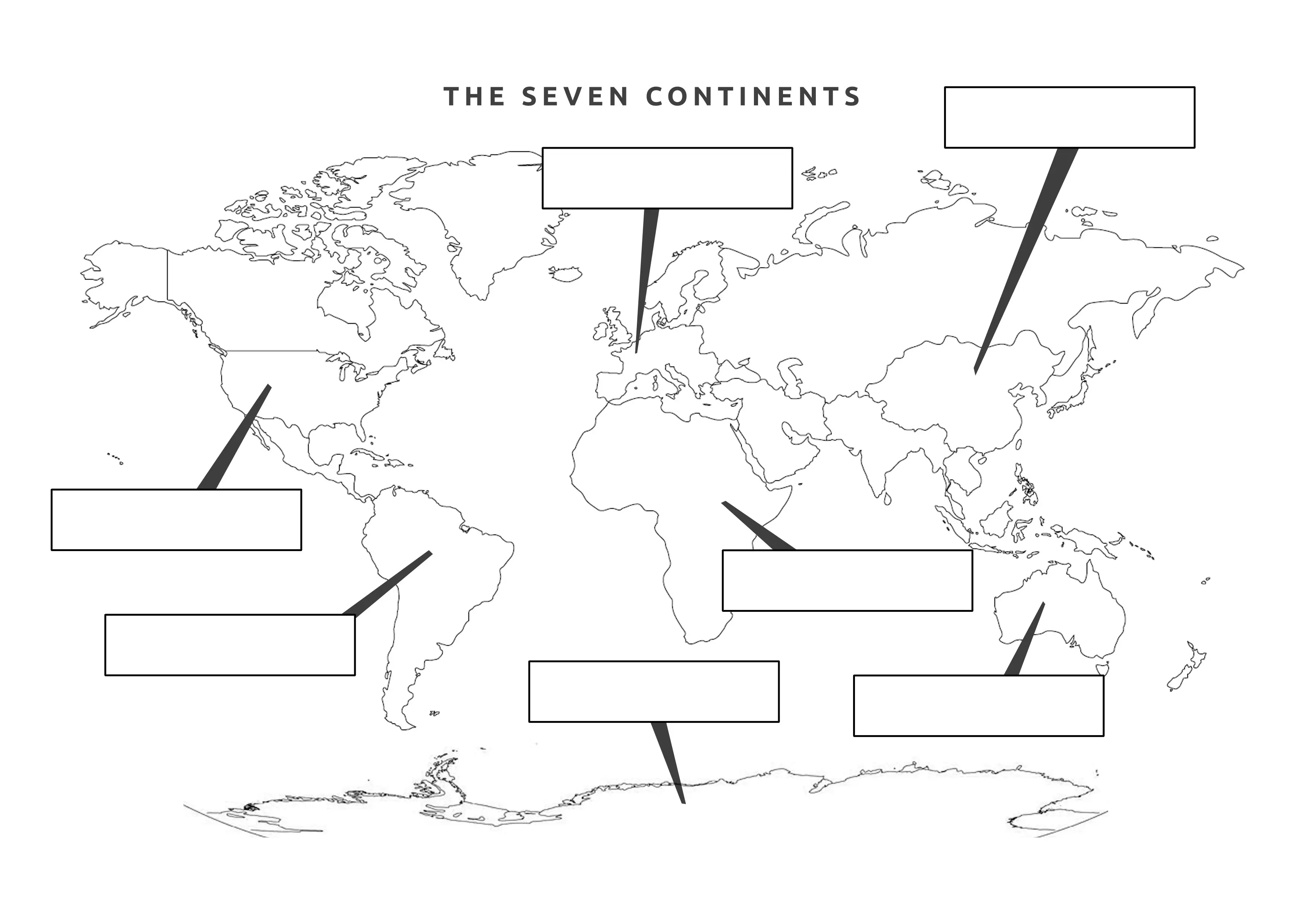38 free printable blank continent maps kittybabylovecom