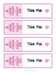 Breast Cancer Bookmarks Printable