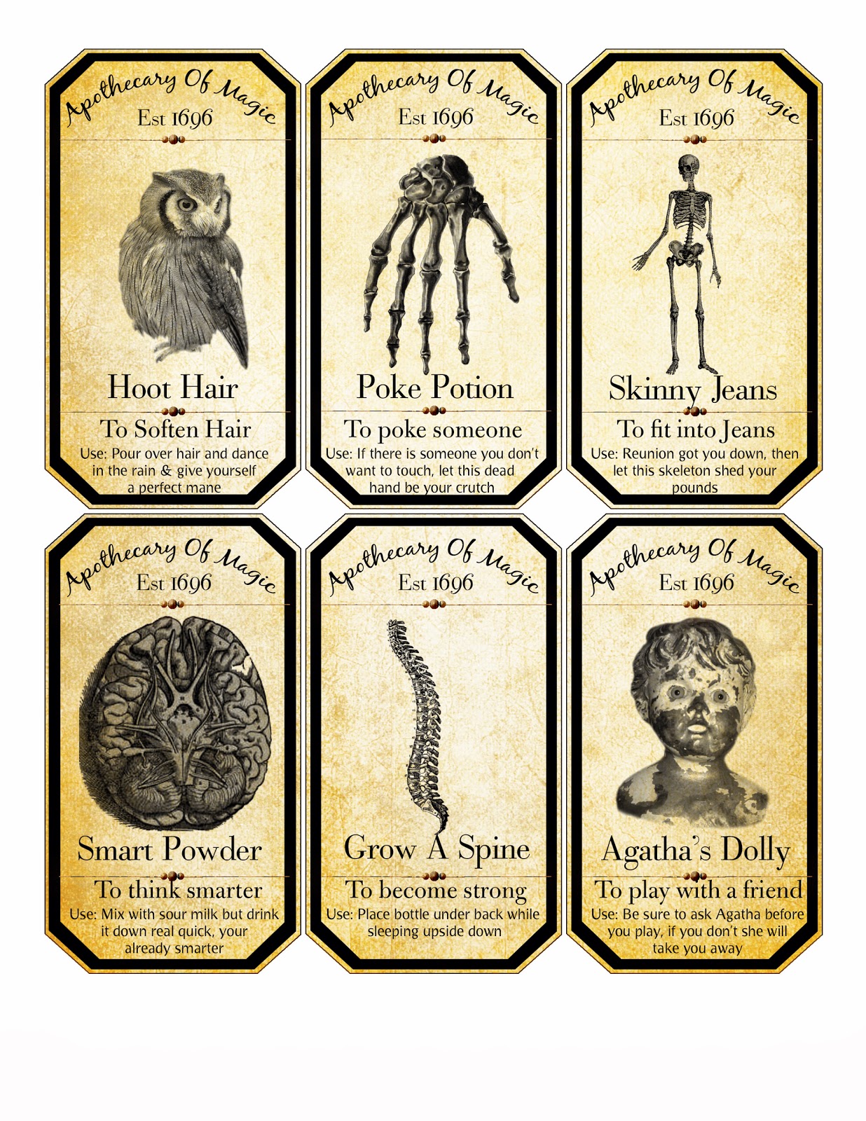 48 Spooky Halloween Labels For You