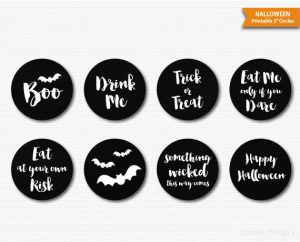 Halloween Chalkboard Labels