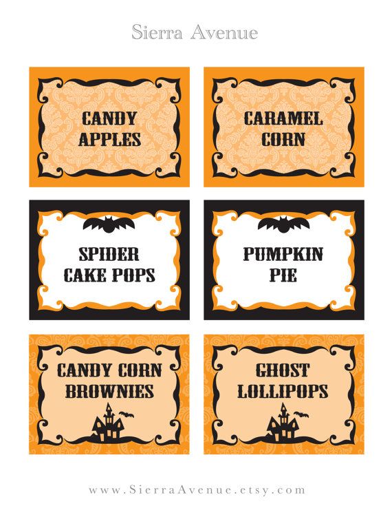 48 Spooky Halloween Labels For You Kitty Baby Love