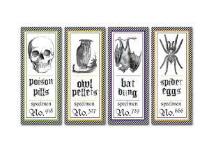 Halloween Test Tube Labels