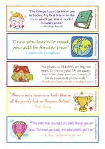 Printable Bookmarks with Quotes