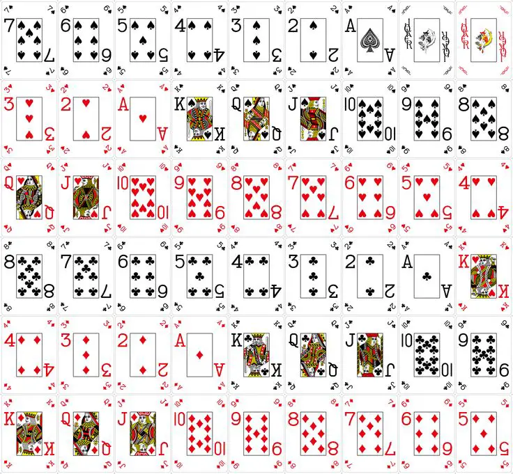 Printable Deck of Cards PDF  Printable playing cards, Deck of cards,  Printable cards