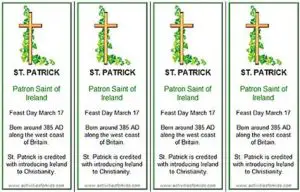 St Patrick's Day Bookmarks Printable