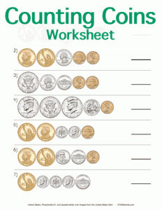 Coins Worksheets