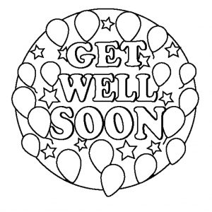 Free Printable Get Well Cards For Kids to Color