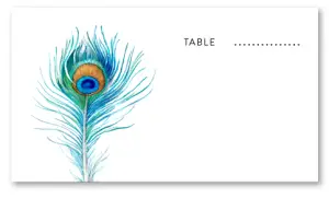 Free Printable Peacock Table Numbers