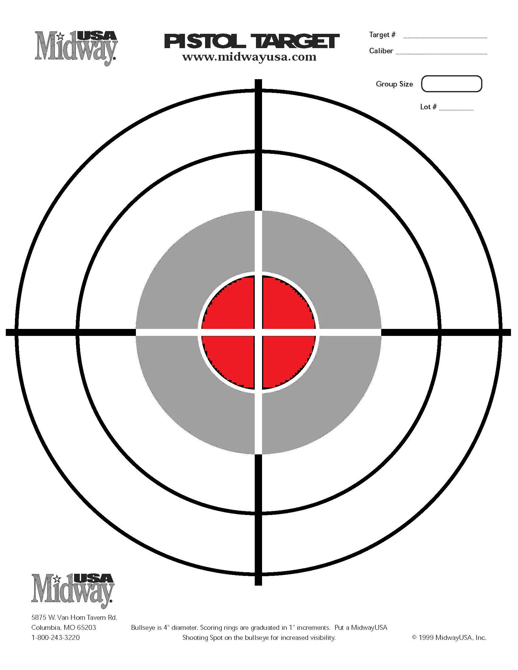 Limited Time Offer! FREE SHIPPING SPECIAL 100 PAPER TARGETS 