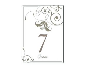 Free Printable Table Number Templates