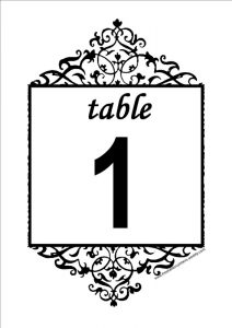 Free Printable Table Numbers