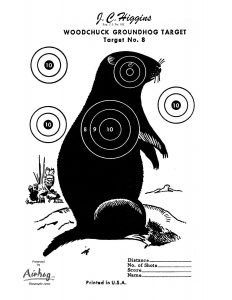 Groundhog Target Printable