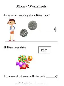 How Much Money Worksheets