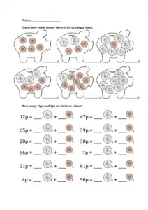 66 fun money worksheets to print kitty baby love