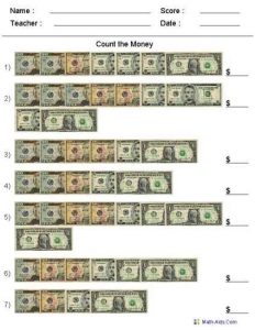 Money Worksheets for 2nd Grade