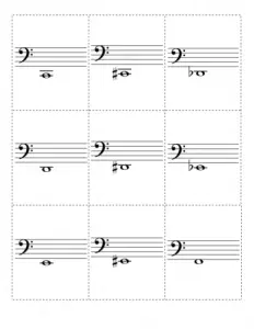 Musical Note Flash Cards
