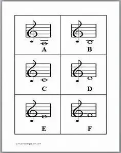 Musical Notes Flash Cards Printable Free