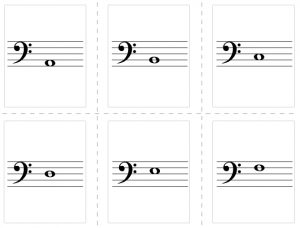 Piano Key Flash Cards