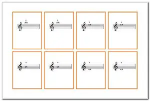 Piano Note Flash Cards