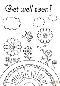 Printable Get Well Soon Cards To Color