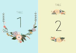 Printable Table Number