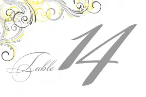 Printable Table Numbers Template