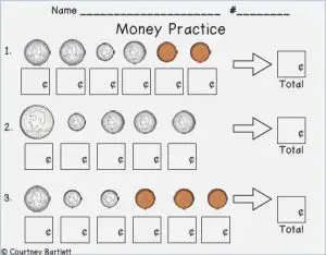 Teaching Money to 2nd Grade Worksheets