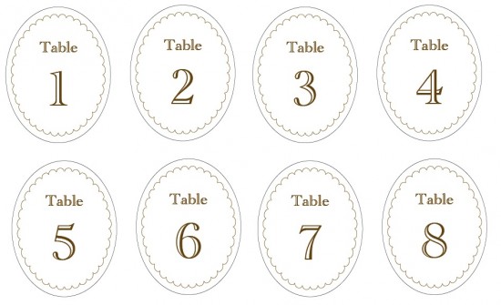 28 Elegant Printable Table Numbers Kittybabylove Com