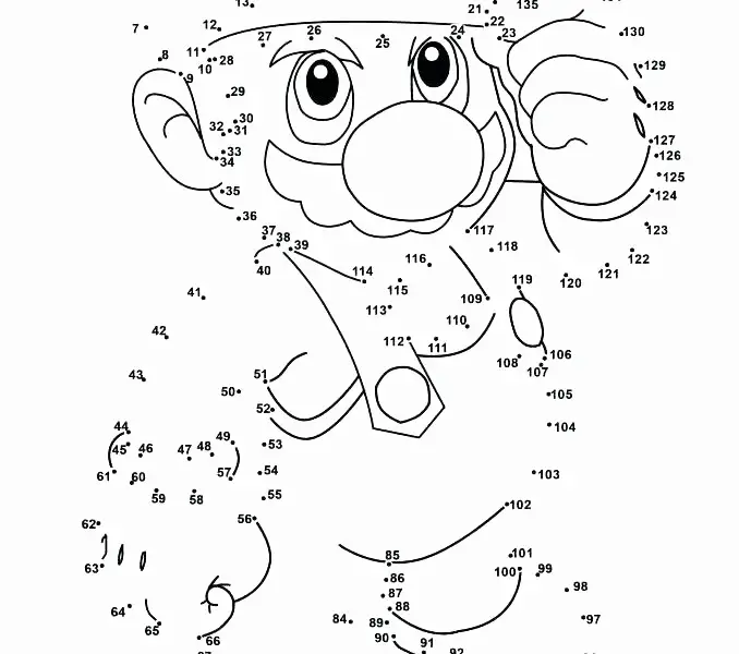Free Kids Dot To Dot Printables Dot Easy Pages Coloring Worksheets Kids Popular