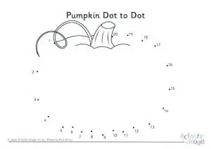 Dot To Dot Pumpkin Printable