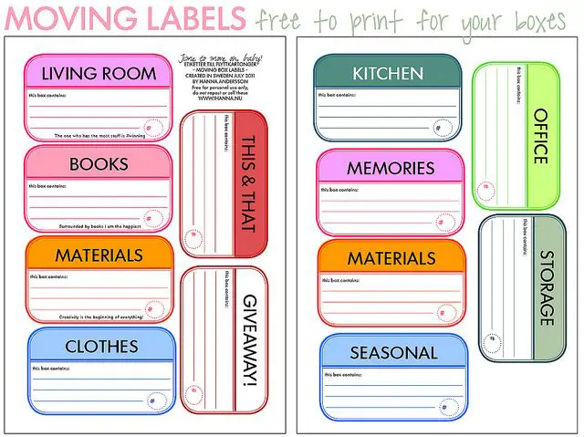 20 Useful Moving Labels For All Purposes Kitty Baby Love