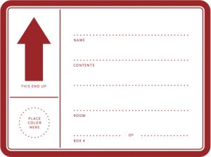 Moving Boxes Labels