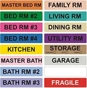 Moving House Box Labels