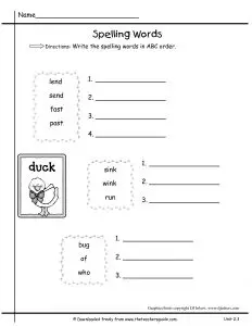 Ordering the Alphabet Worksheets