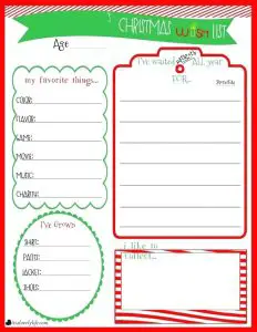 Adult Christmas Wish List