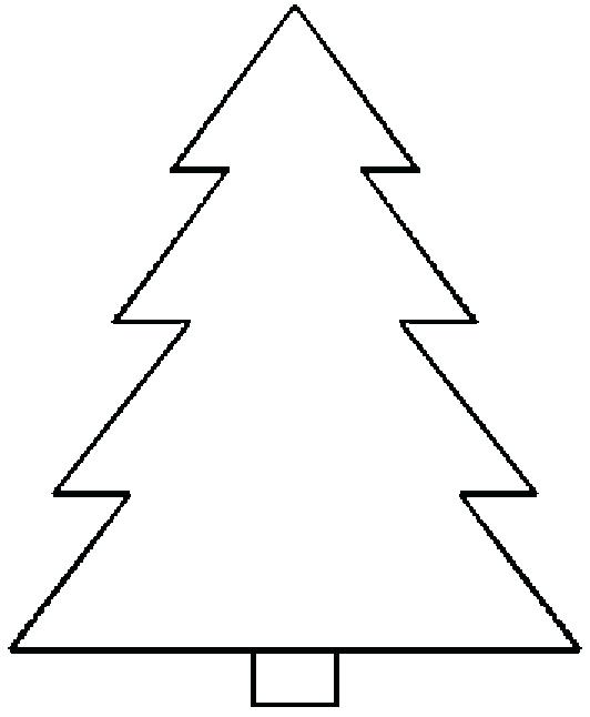 christmas tree outline