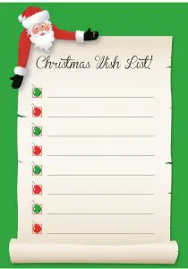 Christmas Wishes List