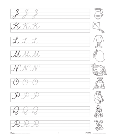 46 cursive writing worksheets images worksheet for kids