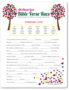Fill In the Blank Bible Study Worksheets