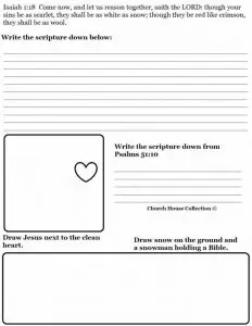 Free Printable Bible Worksheets for Youth